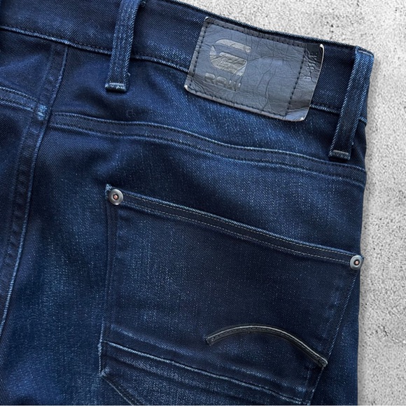 G-STAR Revend Super Slim New Dark Aged Mauro Blue Men’s Jeans - Picture 7 of 10